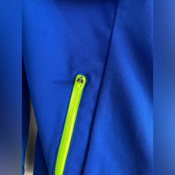 The North Face Womens Jacket Coat Blue Yellow Trim Large - Picture 5 of 8